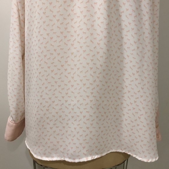 Free People Horse Blouse Novelty Womens White Pink - Picture 3 of 11